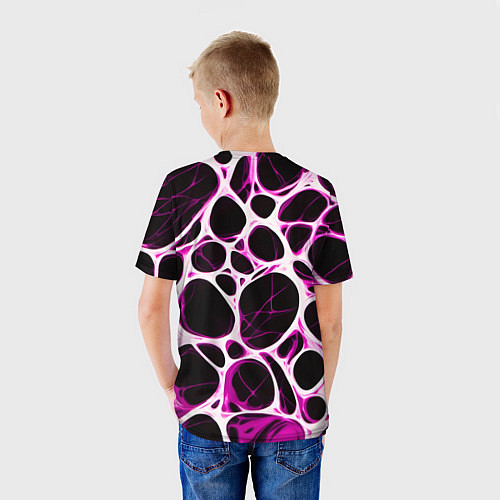 Детская футболка Розовая морская волна / 3D-принт – фото 4