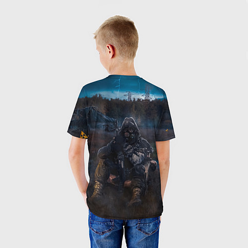 Детская футболка STALKER 2 на привале / 3D-принт – фото 4