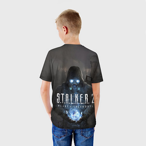 Детская футболка STALKER 2 одиночка с артефактом / 3D-принт – фото 4