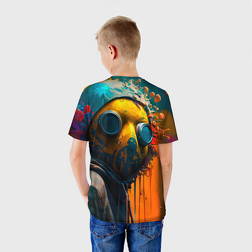 Детская футболка Кислотный человек / 3D-принт – фото 4