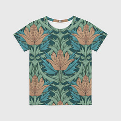 Детская футболка Цветы в стиле Уильяма Морриса - паттерн