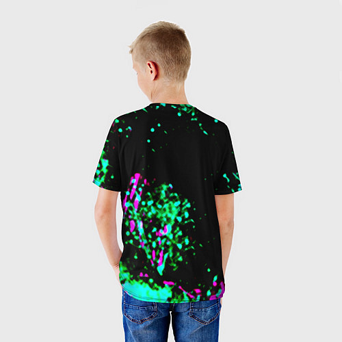 Детская футболка Counter strike neon skin / 3D-принт – фото 4