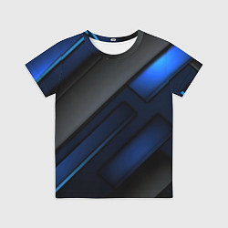 Детская футболка Абстрактный синий фон