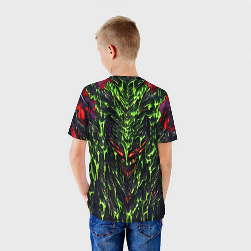 Детская футболка Green and red slime / 3D-принт – фото 4
