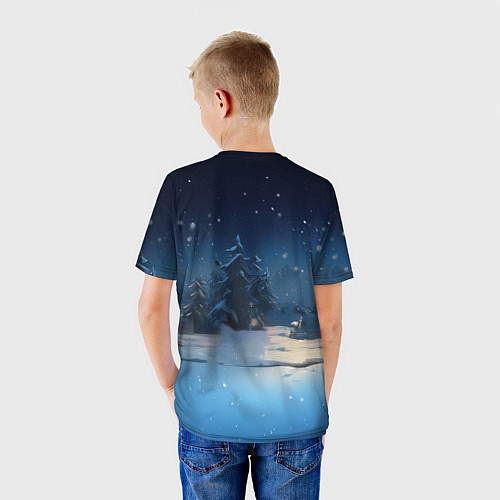 Детская футболка Снежный дракон 2024 / 3D-принт – фото 4