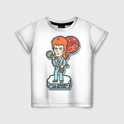 Футболка детская David Bowie - Life on Mars, цвет: 3D-принт