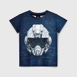 Детская футболка Шлем пилота космического корабля