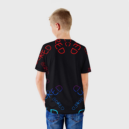 Детская футболка Амонг ас bored neon / 3D-принт – фото 4