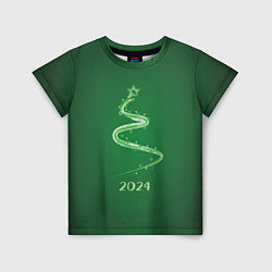 Детская футболка Стилизованная елка 2024