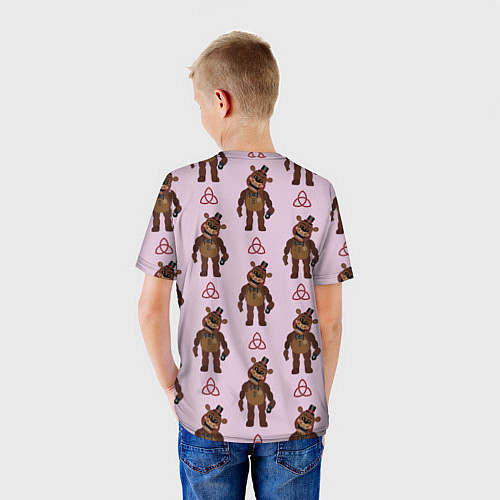 Детская футболка Мишка Фредди и трилистник / 3D-принт – фото 4