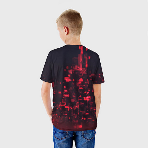Детская футболка Шиноби в красных тенях / 3D-принт – фото 4