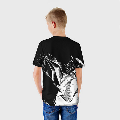 Детская футболка Берсерк Гатс в чёрных доспехах / 3D-принт – фото 4