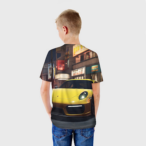 Детская футболка GTA 6 porshe / 3D-принт – фото 4