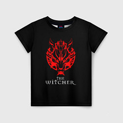 Детская футболка Ведьмак логотип игры