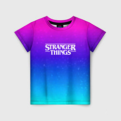 Детская футболка Stranger Things gradient colors