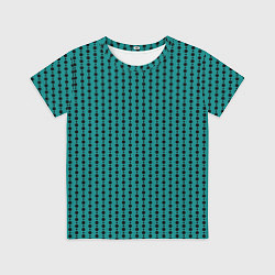 Детская футболка Паттерн кружочки на зелёном
