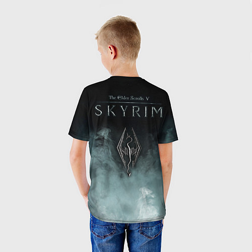 Детская футболка Скайрим - страж рассвета / 3D-принт – фото 4