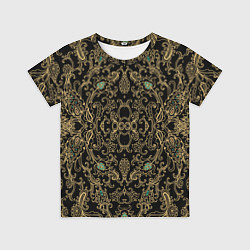 Детская футболка Славянский этнический орнамент с позолотой