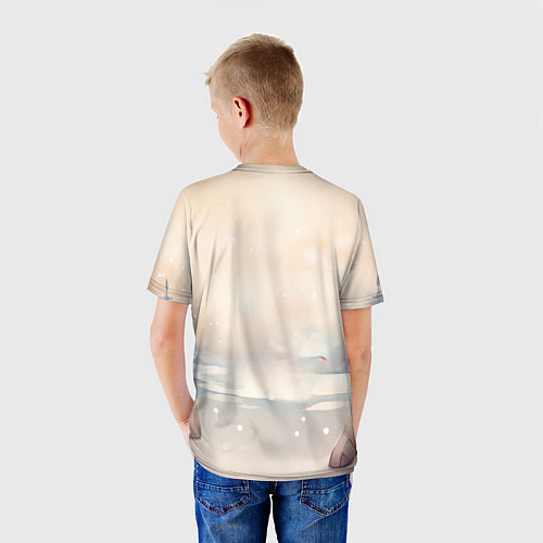 Детская футболка Снежный дракоша 2024 / 3D-принт – фото 4