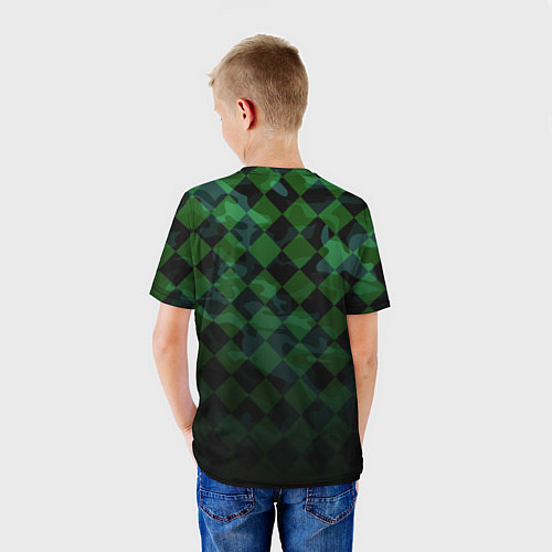 Детская футболка Ромбовой паттерн / 3D-принт – фото 4