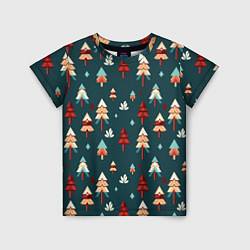 Детская футболка Треугольные ёлки