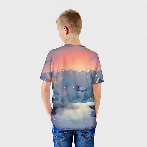 Детская футболка Новогодний дракон 2024 год / 3D-принт – фото 4