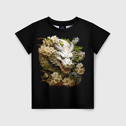 Детская футболка Китайский дракон и цветы сакуры