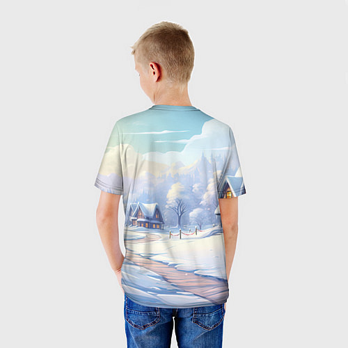 Детская футболка Дракон рождество 2024 / 3D-принт – фото 4
