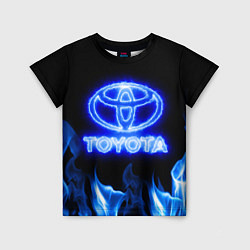 Детская футболка Toyota neon fire