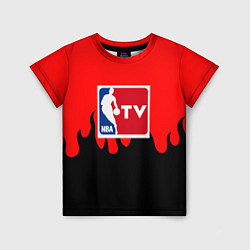 Детская футболка NBA sport flame