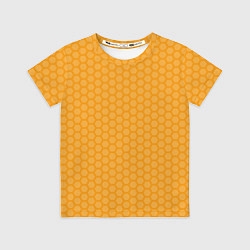 Детская футболка Медовые соты векторные