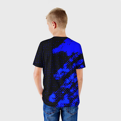Детская футболка BMW sport amg colors blue / 3D-принт – фото 4