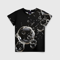 Детская футболка Пузыри на черном
