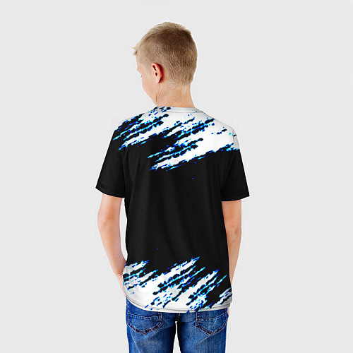 Детская футболка Death stranding kojima game краски штрихи / 3D-принт – фото 4