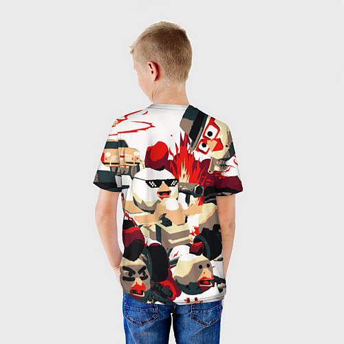 Детская футболка Чикен Ган разборка / 3D-принт – фото 4