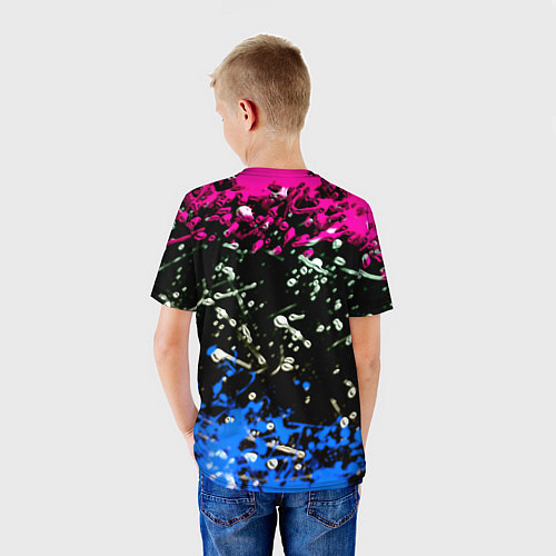 Детская футболка Marshmello неоновый краски / 3D-принт – фото 4