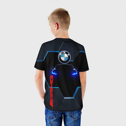 Детская футболка Тень BMW / 3D-принт – фото 4