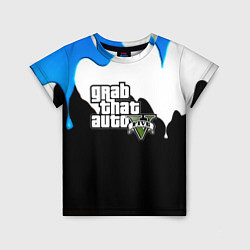Детская футболка GTA 5 краски гейм