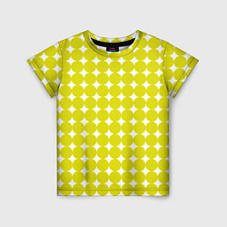 Детская футболка Ретро темно желтые круги