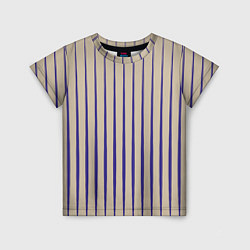 Детская футболка Синие вертикальные линии