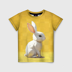 Футболка детская Белоснежный кролик, цвет: 3D-принт