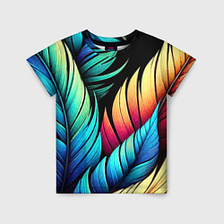 Детская футболка Color feathers - neon