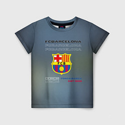 Детская футболка Футбольный клуб барселона, логотип