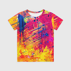 Детская футболка Огненный неон