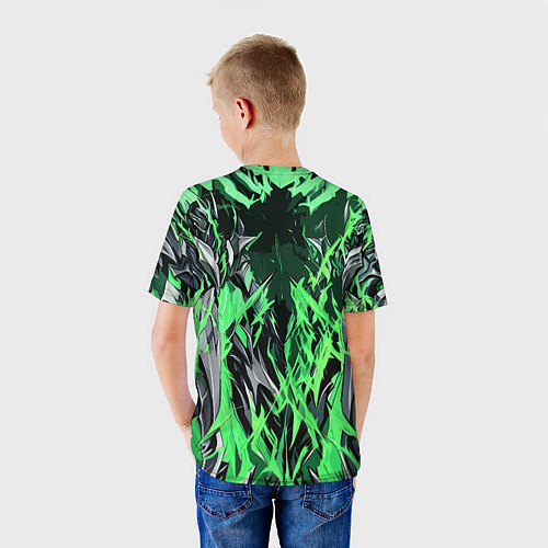 Детская футболка Сталь и зелёная энергия / 3D-принт – фото 4