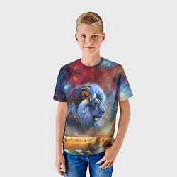 Футболка детская Небесный лев, цвет: 3D-принт — фото 2