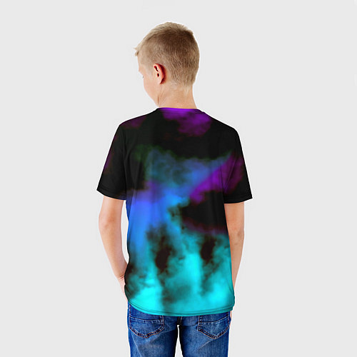 Детская футболка Dayz неоновый космос / 3D-принт – фото 4