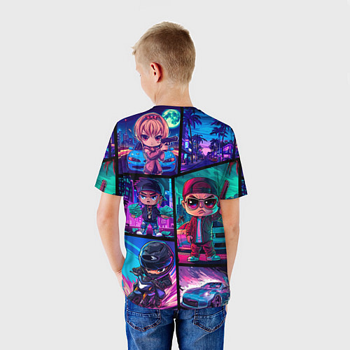 Детская футболка GTA chibi style / 3D-принт – фото 4