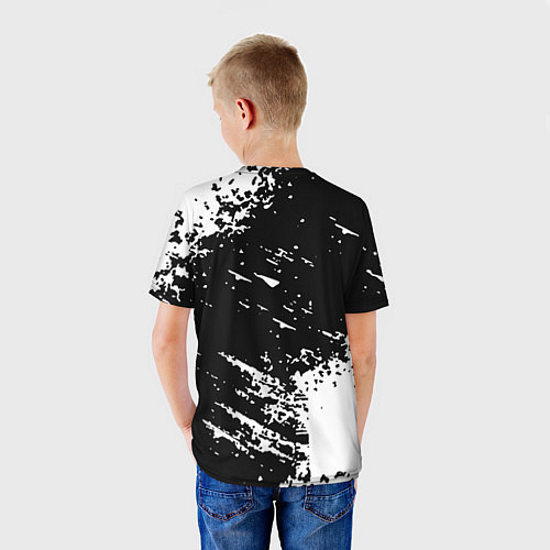 Детская футболка Linkin park logo краски текстура / 3D-принт – фото 4