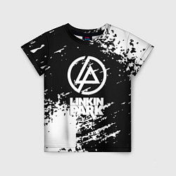 Детская футболка Linkin park logo краски текстура